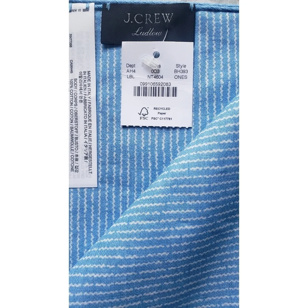 23. J.Crew Italian cotton pocket square